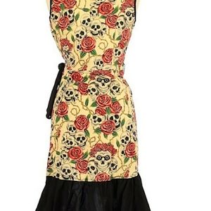 Skull wrap dress